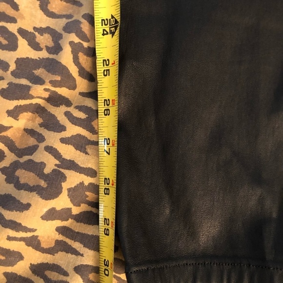 Joe’s Jeans size 12 black beautiful genuine leather pants ultra soft give - Picture 12 of 16